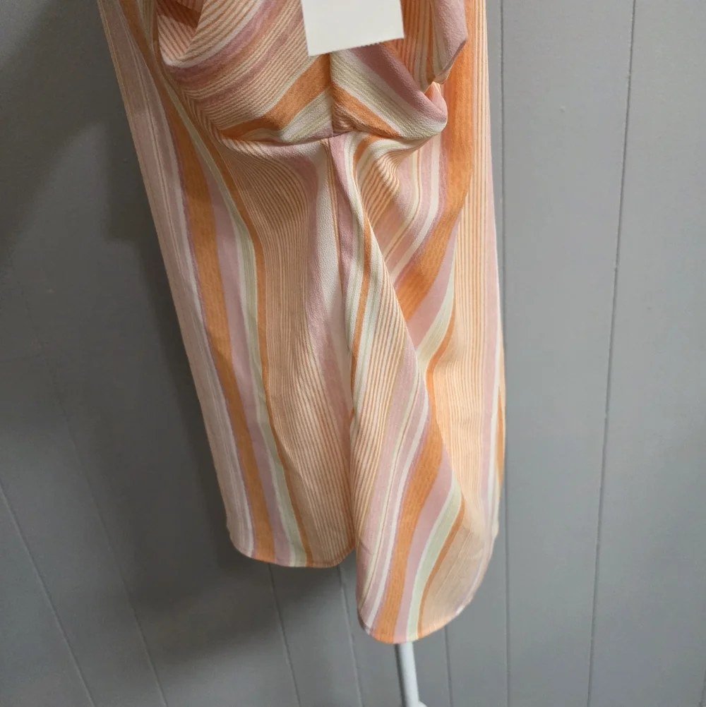 Ruby Rd. Springtime Stripe Button Up Sleeve Top Size S - Picture 6 of 12